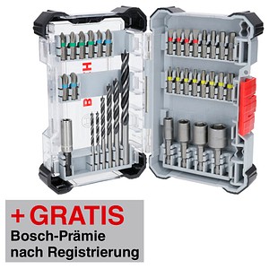AKTION: BOSCH Extra Hard and PRO Wood Bohrer- und Bit-Set, 35-teilig mit Prämie nach Registrierung AKTION: BOSCH Extra Hard and PRO Wood Bohrer- und Bit-Set, 35-teilig mit Prämie nach Registrierung von Bosch
