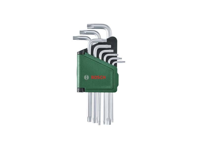 BOSCH Innenstern Winkelschlüssel Set, 1600A02Z9C, 9-teilig von Bosch