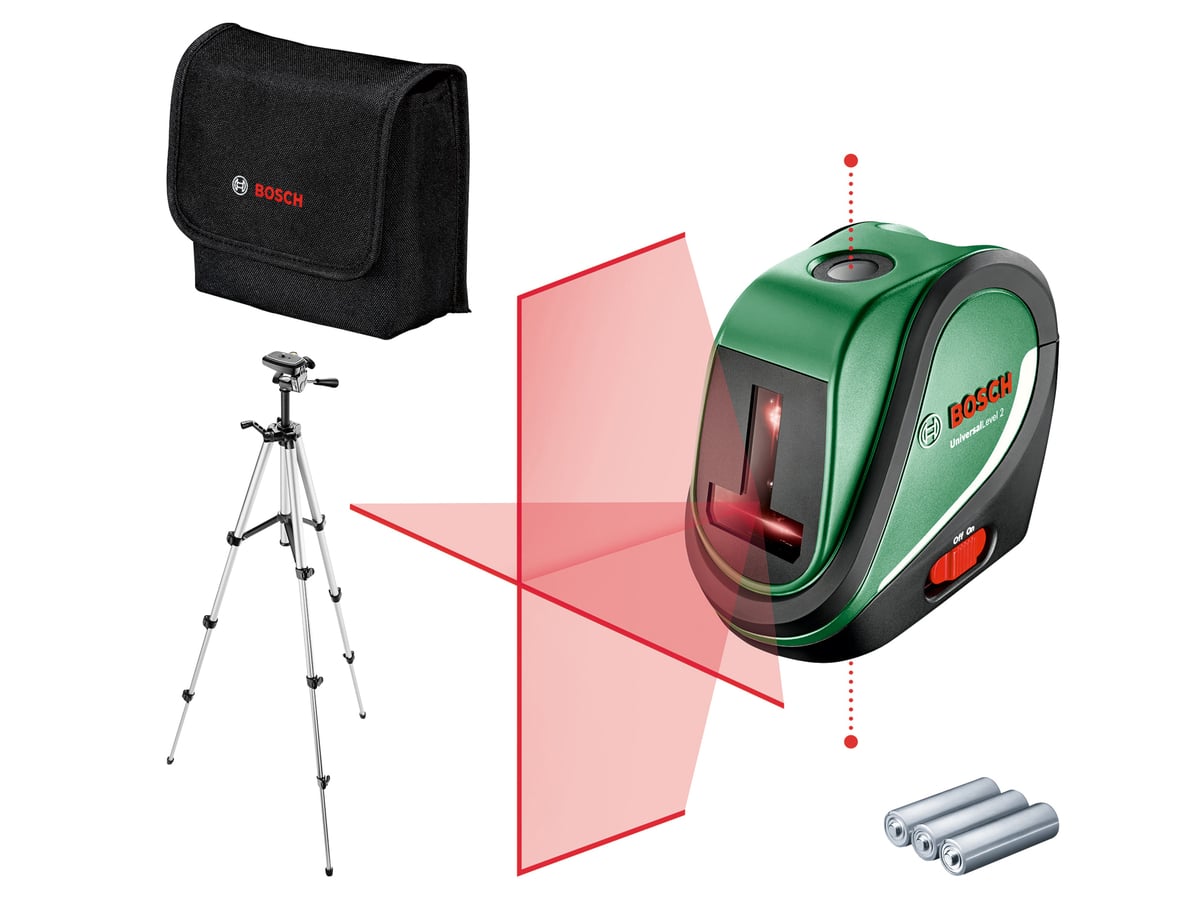 BOSCH Kreuzlinien-Laser UniversalLevel 2, 0603663803 BOSCH Kreuzlinien-Laser UniversalLevel 2, 0603663803 von Bosch
