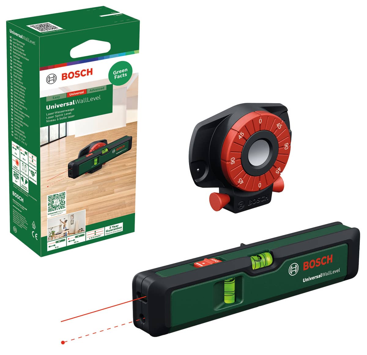 BOSCH Laser-Wasserwaage UniversalWallLevel, 0603663J00 BOSCH Laser-Wasserwaage UniversalWallLevel, 0603663J00 von Bosch