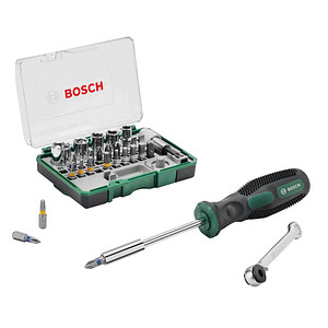 BOSCH Mini-Ratsche + Handschraubendreher Bit-Set von Bosch