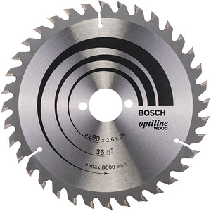 BOSCH Optiline Wood Kreissägeblatt 190,0 mm, 36 Zähne von Bosch