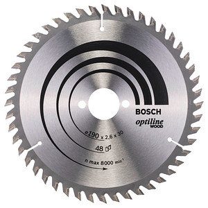 BOSCH Optiline Wood Kreissägeblatt 190,0 mm, 48 Zähne von Bosch