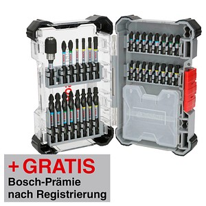 AKTION: BOSCH PRO Impact Bit-Set, 31-teilig mit Prämie nach Registrierung AKTION: BOSCH PRO Impact Bit-Set, 31-teilig mit Prämie nach Registrierung von Bosch