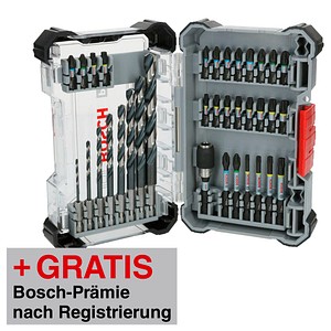 AKTION: BOSCH PRO Impact Bohrer- und Bit-Set, 35-teilig mit Prämie nach Registrierung AKTION: BOSCH PRO Impact Bohrer- und Bit-Set, 35-teilig mit Prämie nach Registrierung von Bosch