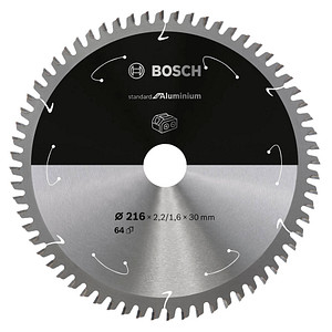 BOSCH Standard for Aluminium Kreissägeblatt 216,0 mm, 64 Zähne von Bosch