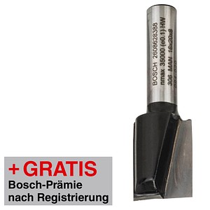 AKTION: BOSCH Standard for Wood Nutfräser 1-teilig mit Prämie nach Registrierung AKTION: BOSCH Standard for Wood Nutfräser 1-teilig mit Prämie nach Registrierung von Bosch