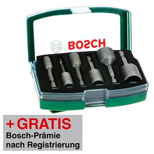 AKTION: BOSCH Steckschlüssel-Satz 2607017313 9-teilig mit Prämie nach Registrierung von Bosch