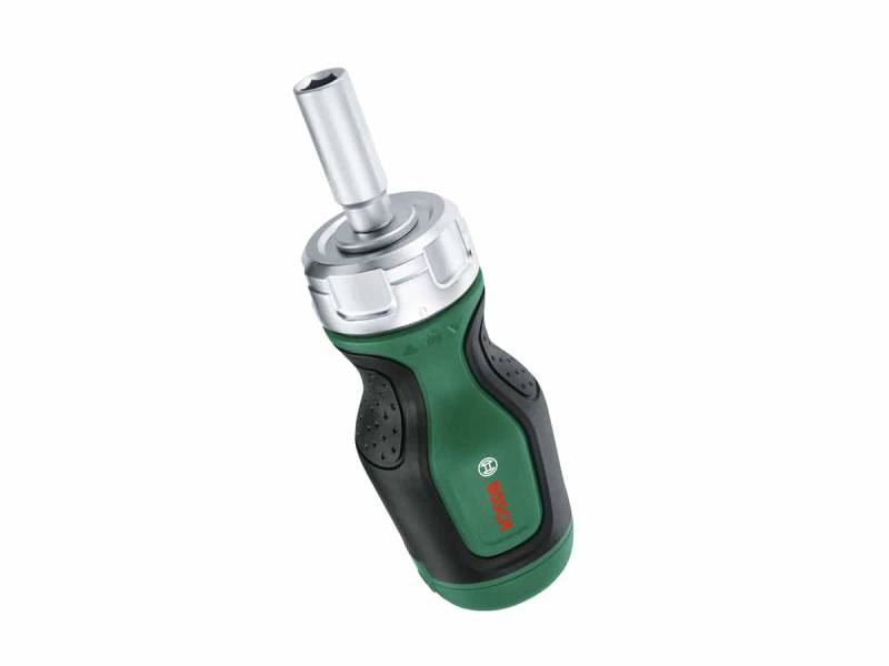BOSCH Stubby Ratschenschraubendreher mit 6 Innenstern- und Innensechskant-Bits von Bosch