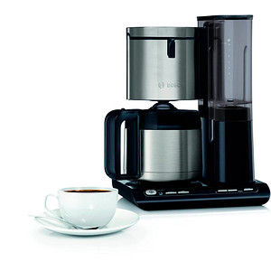 BOSCH Styline TKA8A683 Kaffeemaschine silber, 8-12 Tassen von Bosch