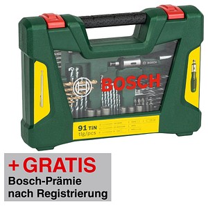 AKTION: BOSCH V-Line Box Bohrer- und Bit-Set, 91-teilig mit Prämie nach Registrierung AKTION: BOSCH V-Line Box Bohrer- und Bit-Set, 91-teilig mit Prämie nach Registrierung von Bosch