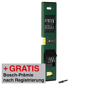 AKTION: BOSCH in Wasserwaage integriert Bit-Set, 17-teilig mit Prämie nach Registrierung AKTION: BOSCH in Wasserwaage integriert Bit-Set, 17-teilig mit Prämie nach Registrierung von Bosch