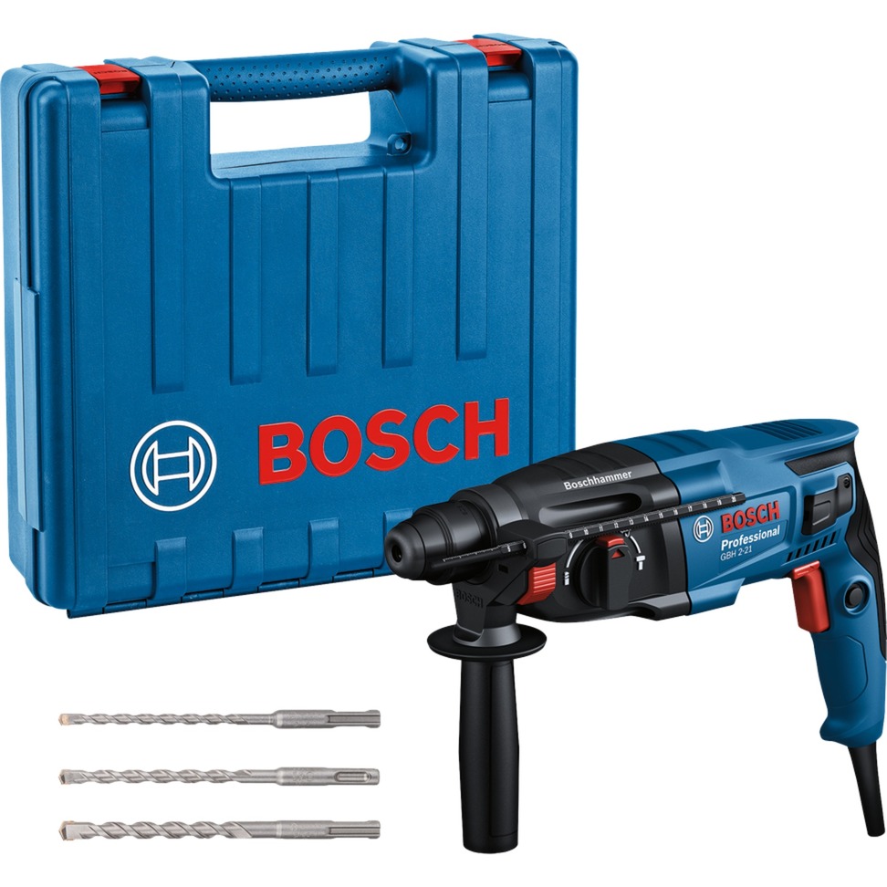 Bohrhammer GBH 2-21 Professional, mit 3-teiligen Bohrer-Set von Bosch