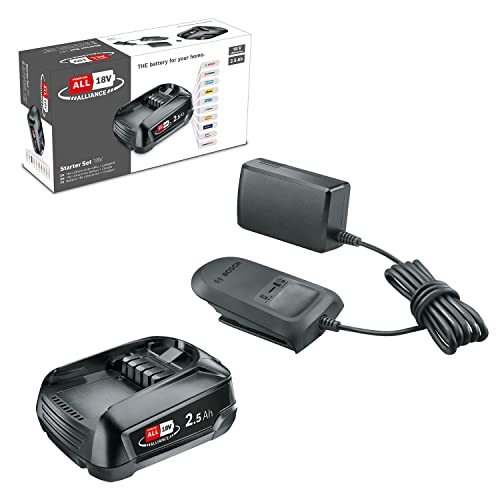 Bosch 18V Akku und Ladegerät 2.5Ah (18V Starter Set, POWER FOR ALL) von Bosch