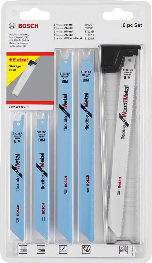 Bosch 2 607 010 906 Jigsaw blade 6Stück(e) Sägeblatt für Stichsägen - Laubsägen & elektrische Sägen (2607010906) von Bosch
