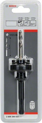 Bosch 2 609 390 036 - Adapter für Lochsäge - SDS-plus-Welle - Schwarz - Bodenschnellarbeitsstahl (HSS-G) (2609390036) von Bosch