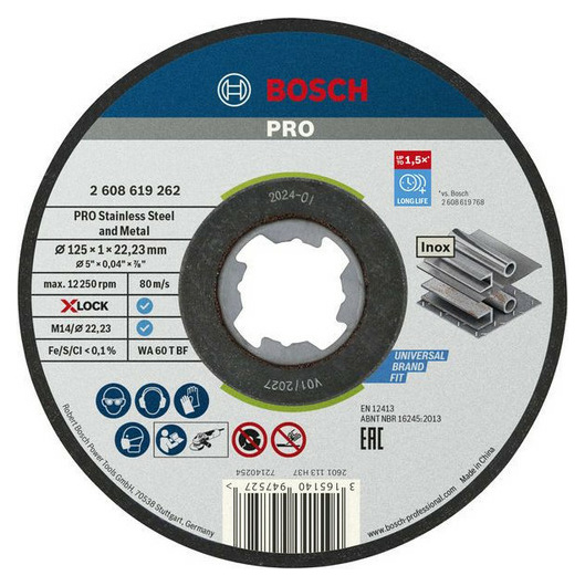 Bosch 2608619262 X-LOCK Trennsch. 125x1,0 Bosch 2608619262 X-LOCK Trennsch. 125x1,0 von Bosch