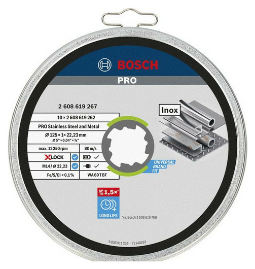 Bosch 2608619267 X-LOCK Trenns Dose10x125,1mm Bosch 2608619267 X-LOCK Trenns Dose10x125,1mm von Bosch