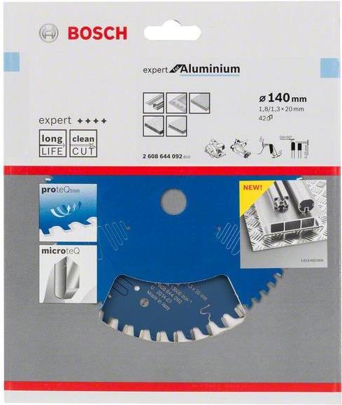 Bosch Accessories Expert for Aluminium 2608644092 Kreissägeblatt 140 x 20 x 1.3 mm Zähneanzahl: 42 1 St. von Bosch