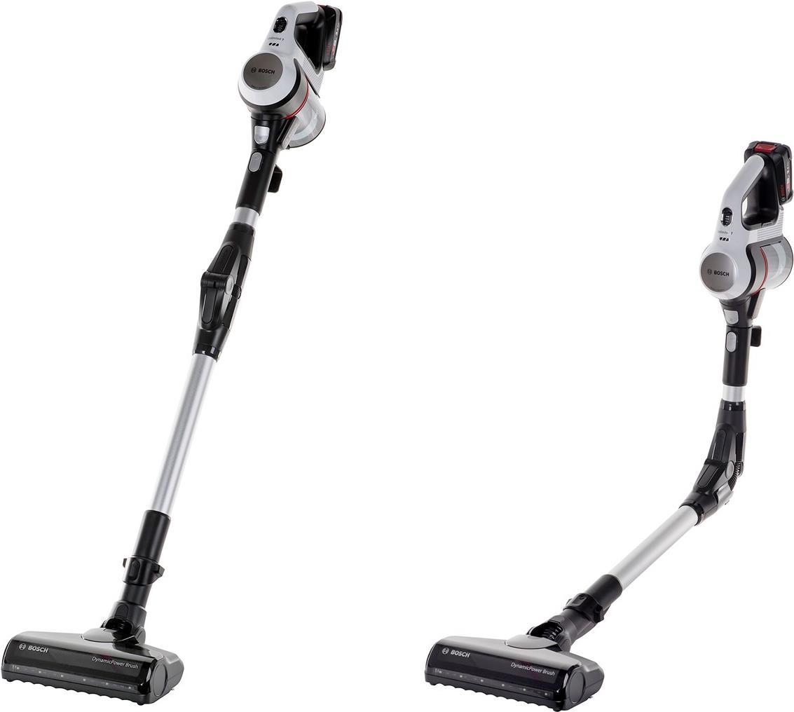 Bosch BBS711W Stabstaubsauger/Elektrischer Besen Akku Trocken Beutellos 0,3 l Schwarz - Edelstahl - Weiß (BBS 711W) von Bosch