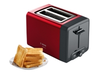 Bosch DesignLine TAT4P424 - Brødrister - 2 skive - 2 Holdere - rød von Bosch
