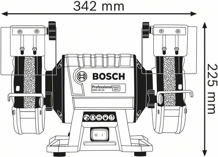 Bosch Doppelschleifmaschinen GBG 35-15 Professional (060127A300) von Bosch