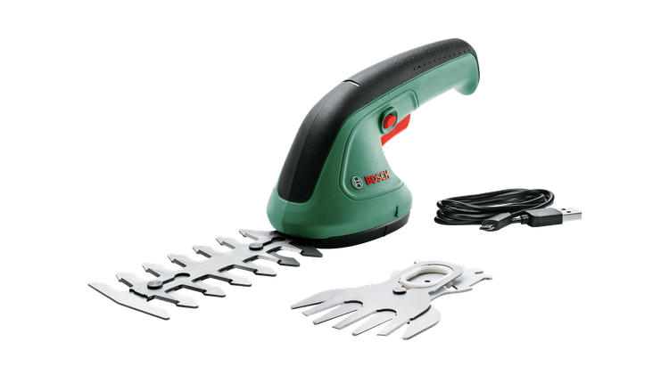 Bosch EasyShear - Gras-/Strauchschere - schnurlos 1,5 Ah - 12cm - Zahnteilung: 8 mm - 530 g (0600833303) von Bosch