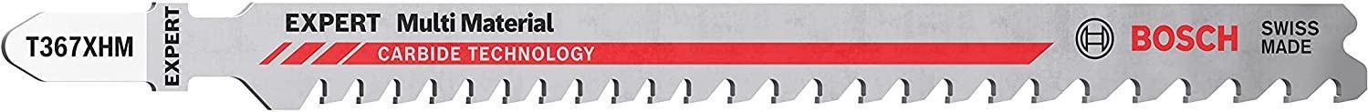 Bosch Expert Multi Material T 367 XHM - Stichsägenblatt - für Kunststoff, Aluminium, Konstruktionsholz mit Mörtel und Nägeln, stahlverstärktes Holz, robuster Stahl - 3 Stücke - T-Schaft - Länge: 132 mm Bosch Expert Multi Material T 367 XHM - Stichsägenblatt - für Kunststoff, Aluminium, Konstruktionsholz mit Mörtel und Nägeln, stahlverstärktes Holz, robuster Stahl - 3 Stücke - T-Schaft - Länge: 132 mm von Bosch