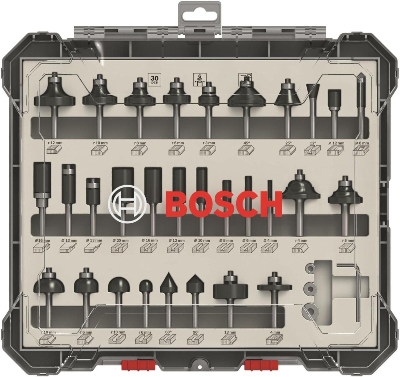 Bosch Fräser-Set 6mm 30tgl. von Bosch