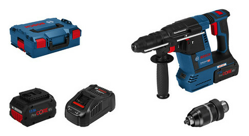 Bosch GBH18V-26 F Akku Bohrhammer 2x5,5Ah PC von Bosch