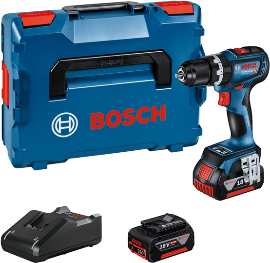 Bosch GSB 18V-90 C - Schlagschrauber - Pistolengriff - 1/2 - Schwarz - Blau - 2100 U/min - 630 U/min (06019K6106) von Bosch