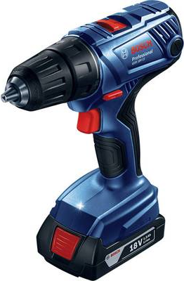 Bosch GSR 18V-21 Professional - Bohrer/Schrauber - schnurlos - 2 Geschwindigkeiten - Bohrfutterschlüssel 13 mm - 55 N·m - 2 Akkus - 18 V (06019H1008) von Bosch