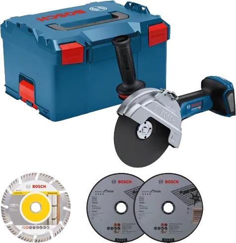 Bosch GWS 18V-180P PROFESSIONAL Winkelschleifer 18 cm 7000 RPM 1500 W 2,8 kg (06019H6L02) von Bosch