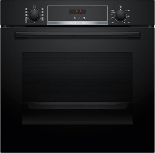 Bosch HBA574BB3, Serie 4, Einbau-Backofen 60 x 60 cm, Pyrolyse-Selbstreinigung, LED-Display-Steuerung, Automatikprogramme, Hydrolytische Reinigungshilfe, 3D-Heißluft für gleichmäßiges Backen, Schwarz Bosch HBA574BB3, Serie 4, Einbau-Backofen 60 x 60 cm, Pyrolyse-Selbstreinigung, LED-Display-Steuerung, Automatikprogramme, Hydrolytische Reinigungshilfe, 3D-Heißluft für gleichmäßiges Backen, Schwarz von Bosch