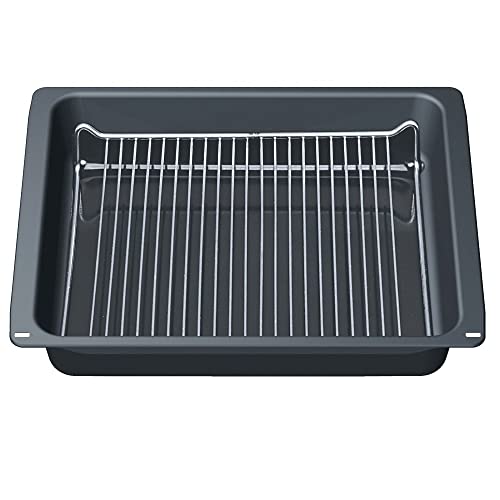 Bosch HEZ333003 Backofen- und Herdzubehör/Extra tiefe Pfanne mit Einlegerost/Ideal für große Braten oder Grill- anwendungen von Bosch