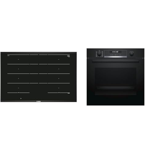 Bosch Hausgeräte PXY875DC1E Serie 8 Induktionskochfeld & HBA578BB0 Serie 6 Einbau-Backofen, 60 x 60 cm von Bosch