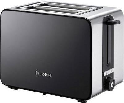 Bosch Haushalt TAT7203 Toaster mit eingebautem Br�tchenaufsatz Edelstahl, Schwarz von Bosch