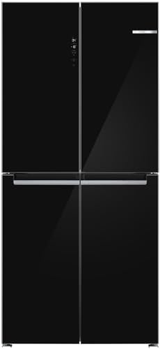 Bosch KMC85LBEA, Serie 4, French Door Kühlschrank, 189,5 x 85,5 cm, 324 L Kühlen + 223 L Gefrieren, NoFrost, Vita Fresh XXL für längere Frische, Glasfront Schwarz, schneller Kühlen, LED-Beleuchtung Bosch KMC85LBEA, Serie 4, French Door Kühlschrank, 189,5 x 85,5 cm, 324 L Kühlen + 223 L Gefrieren, NoFrost, Vita Fresh XXL für längere Frische, Glasfront Schwarz, schneller Kühlen, LED-Beleuchtung von Bosch