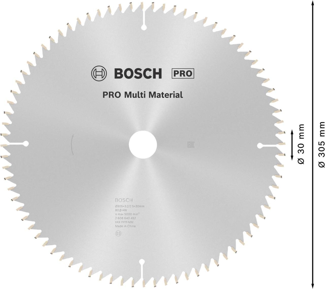 BOSCH Multi Material Kreissägeblatt 1 St. BOSCH Multi Material Kreissägeblatt 1 St. von Bosch