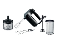 Bosch MFQ4, Handmixer, Schwarz, Schlagen, Kneten, Mixen, Rührer, 1,4 m, 0,75 l, 0,5 l von Bosch