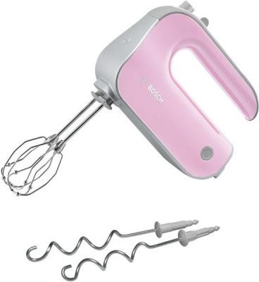 Bosch MFQ4030K Handrührgerät gentle pink / silber 500 Watt Leistung - Moderne Motortechnik: Kraftvoll, leise und leicht - Ergonomisch geformtes Soft-Touch-Gehäuse - 5 Geschwindigkeitsstufen + Turbostufe - inkl. 2 Rührbesen und 2 Knethaken aus Edelstahl (MFQ4030K) Bosch MFQ4030K Handrührgerät gentle pink / silber 500 Watt Leistung - Moderne Motortechnik: Kraftvoll, leise und leicht - Ergonomisch geformtes Soft-Touch-Gehäuse - 5 Geschwindigkeitsstufen + Turbostufe - inkl. 2 Rührbesen und 2 Knethaken aus Edelstahl (MFQ4030K) von Bosch