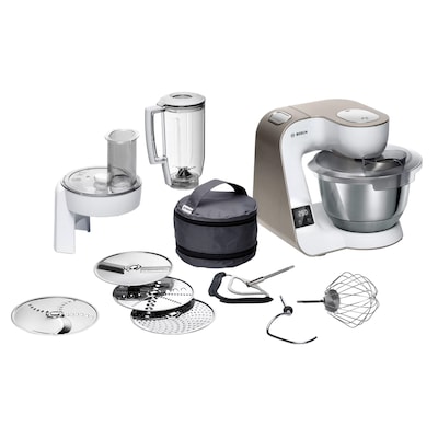 Bosch MUM5XW20 Küchenmaschine mit Waage weiß/champagne Bosch MUM5XW20 Küchenmaschine mit Waage weiß/champagne von Bosch