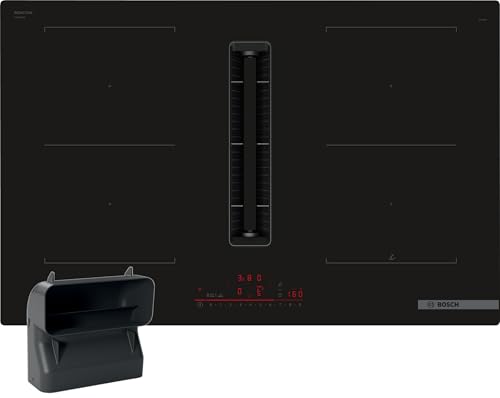 Bosch PVQ811HGA6, Serie 6 Smartes Induktionskochfeld mit Dunstabzug (autark), 80 cm breit, Mit Flachkanal S, Made in Germany, CombiZone, Automatische Lüftung, PowerBoost, Touchbedienung, Rahmenlos von Bosch