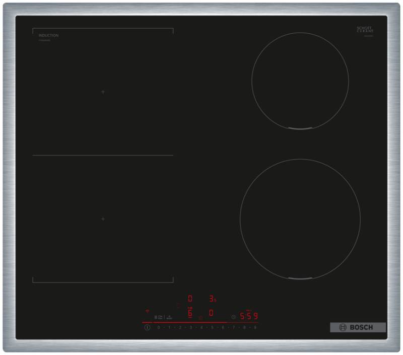 Bosch PVS645HB1E Serie 6 Induktionskochfeld 60 cm Schwarz, mit Rahmen von Bosch