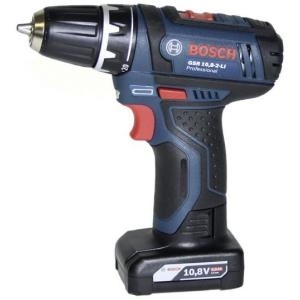 Bosch Professional GSR 12V-15 Akku-Bohrschrauber 12 V 2 Ah, 4 Ah Li-Ion inkl. 2. Akku, inkl. Zubehör, inkl. Tasche (0615990G6L) von Bosch