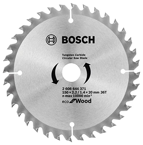 Bosch Profi Kreissägeblatt 150mm 6 Zoll 36 Zähne mit 20mm Bohrung für 6" Kreissägen von BOSCH