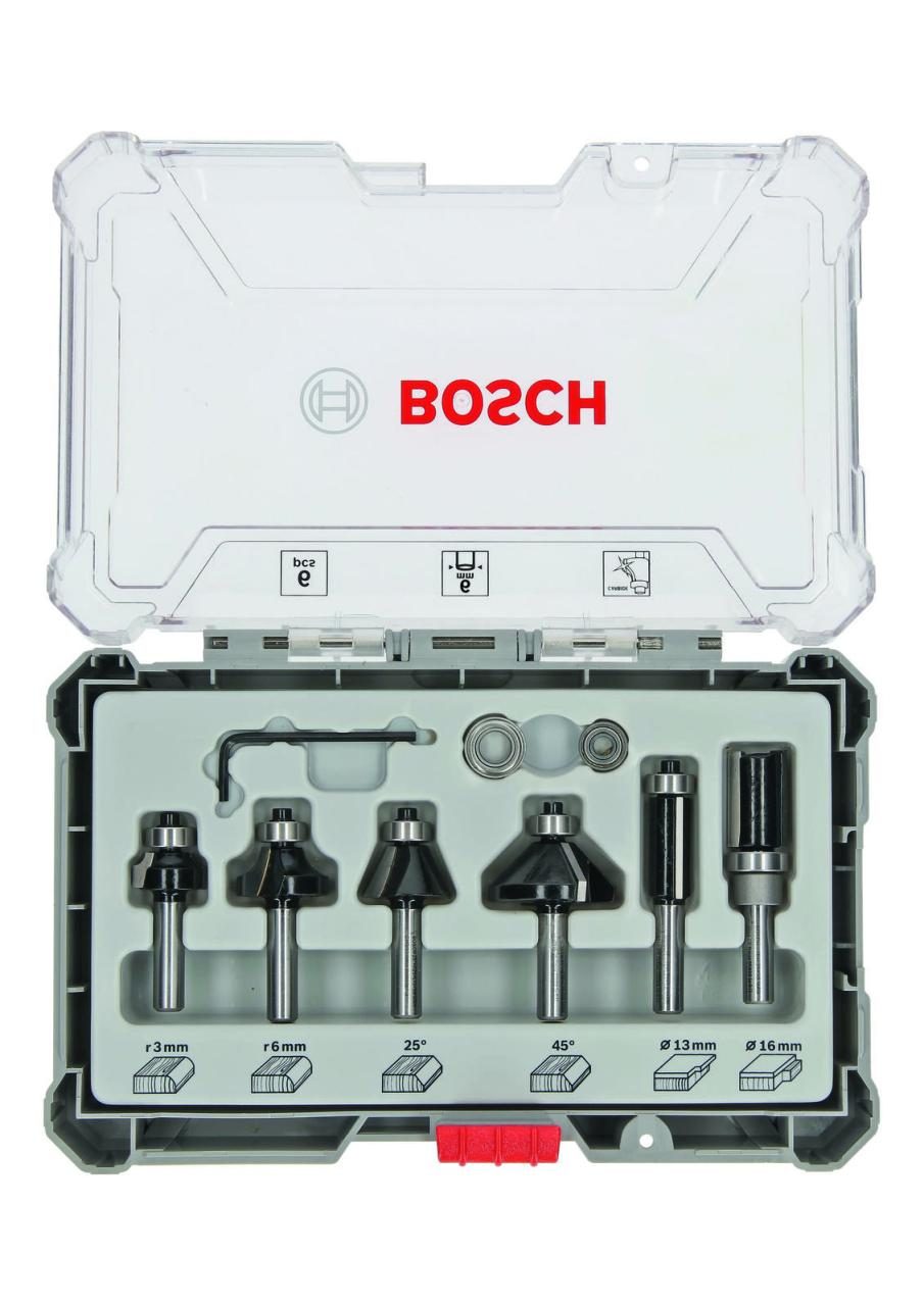 Bosch R&K Fräser-Set 6mm 6tgl. von Bosch