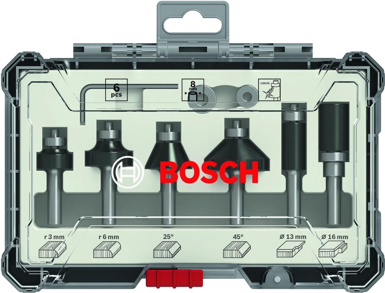 Bosch R&K Fräser-Set 8mm 6tgl. von Bosch