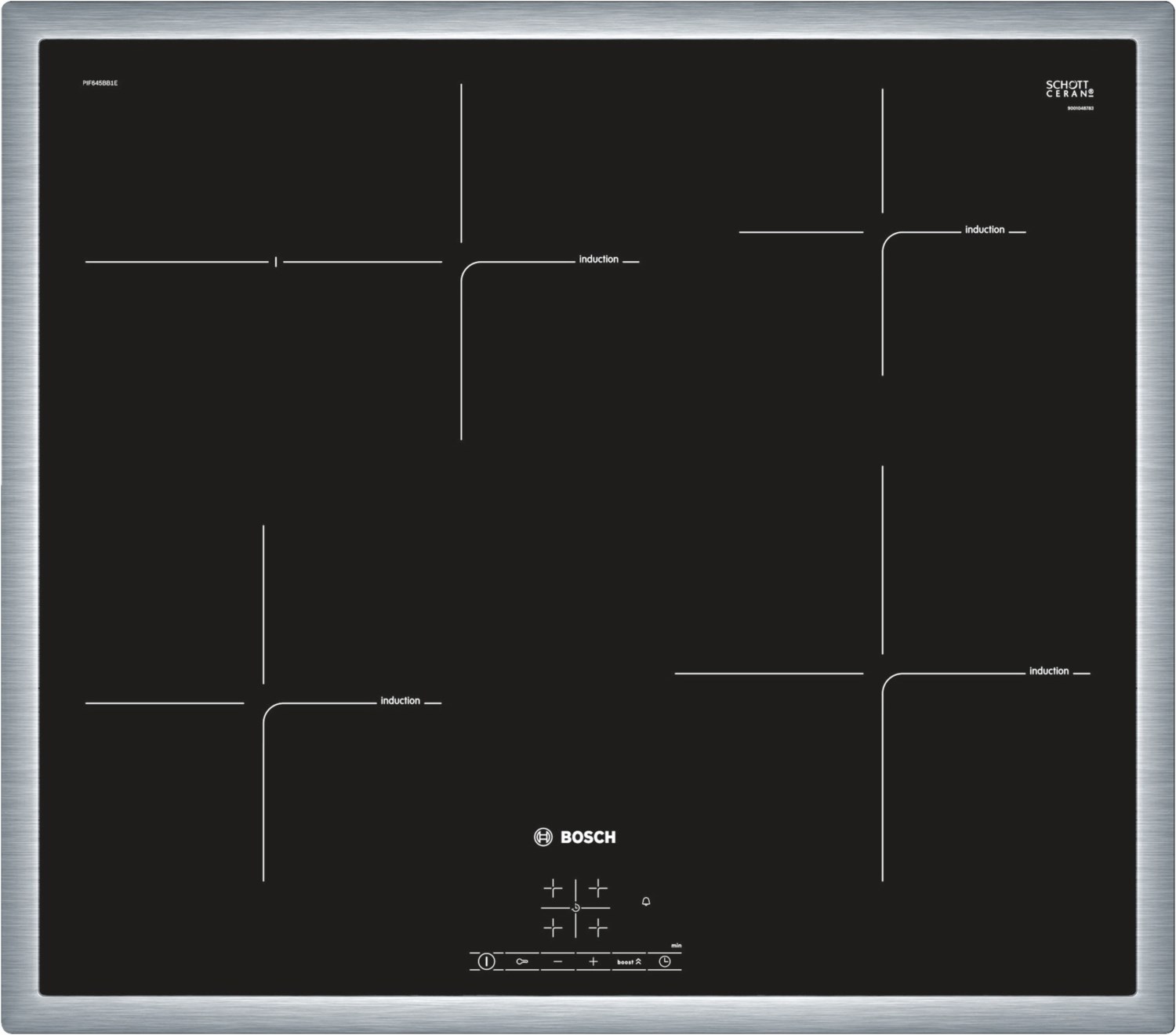 Bosch Serie 4 Induktionskochfeld Autark edelstahl von Bosch