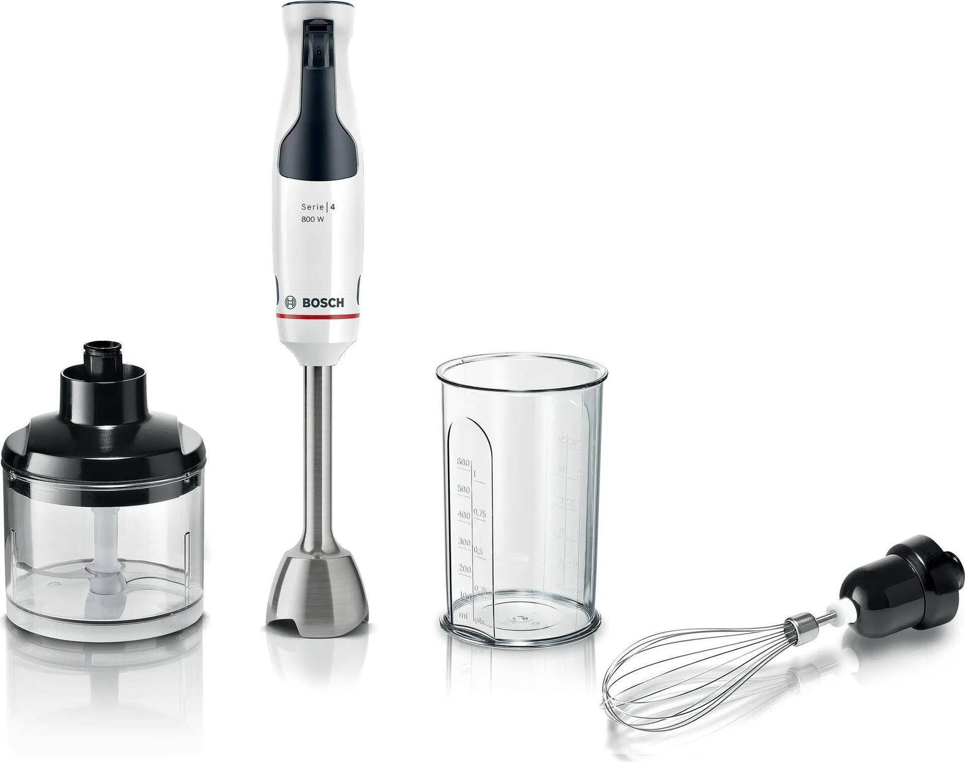 Bosch Serie 4 MSM4W421 Mixer Pürierstab 800 W Schwarz - Weiß (MSM4W421) von Bosch